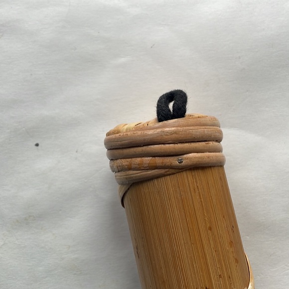 Indonesian rainstick instrument small Wood handpainted - Picture 2 of 7